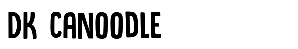 DK Canoodle font preview